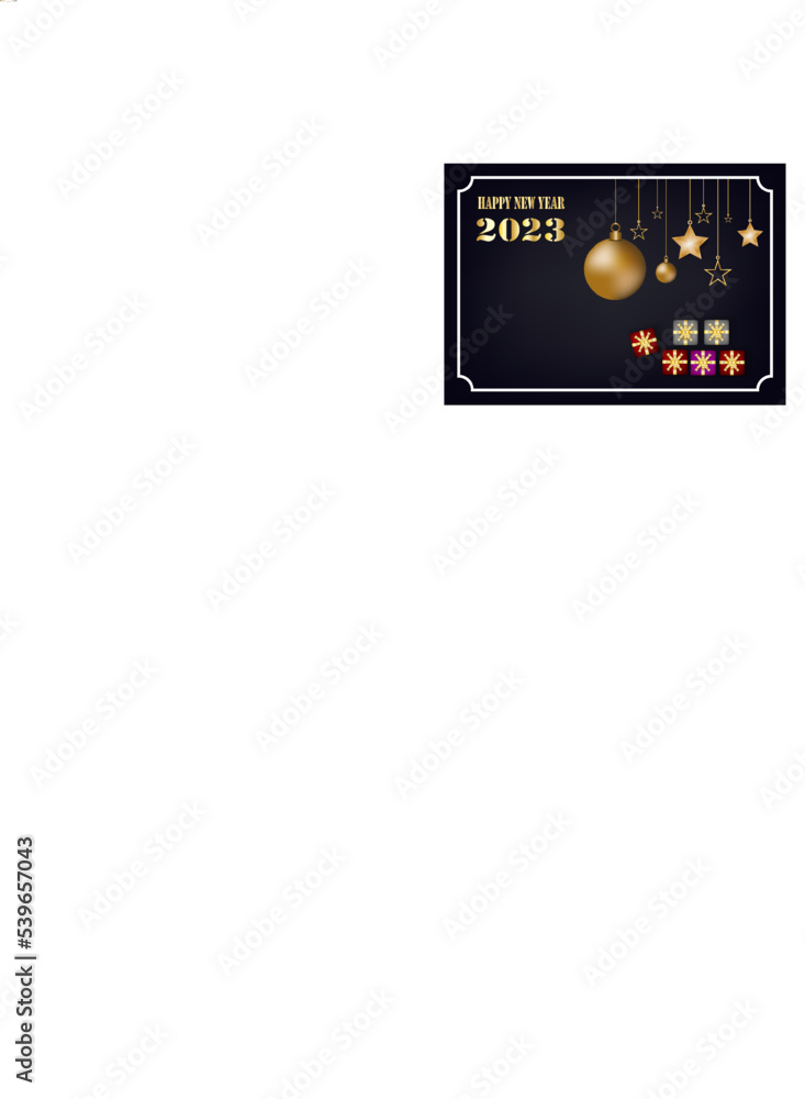 Fototapeta premium Preparation for happy new year card colorful background . 