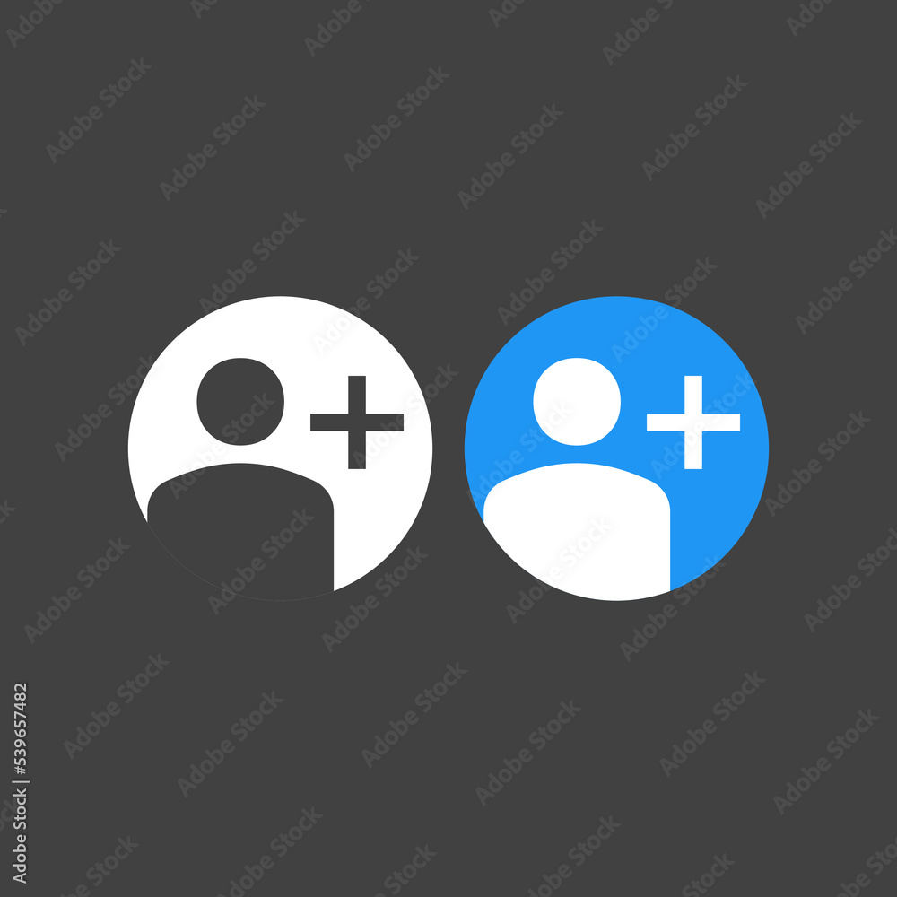 Obraz premium Minimal add user or friend concept....
