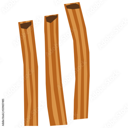 Sweet churros vector illustration