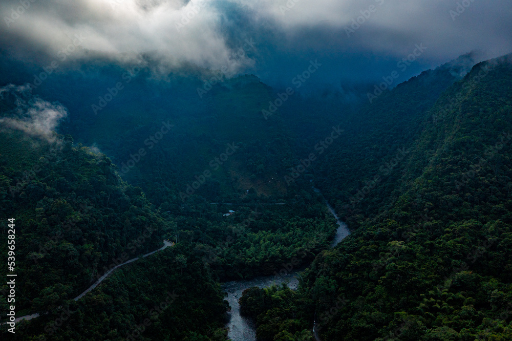 Obraz premium Colombia Landscapes Aerial View | Kolumbiens Landschaften aus der Luft 