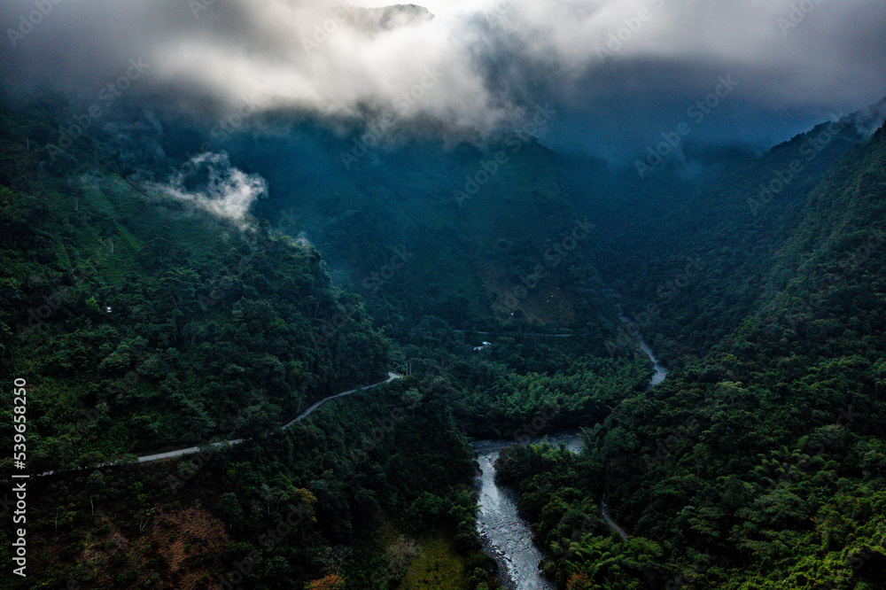 Obraz premium Colombia Landscapes Aerial View | Kolumbiens Landschaften aus der Luft 