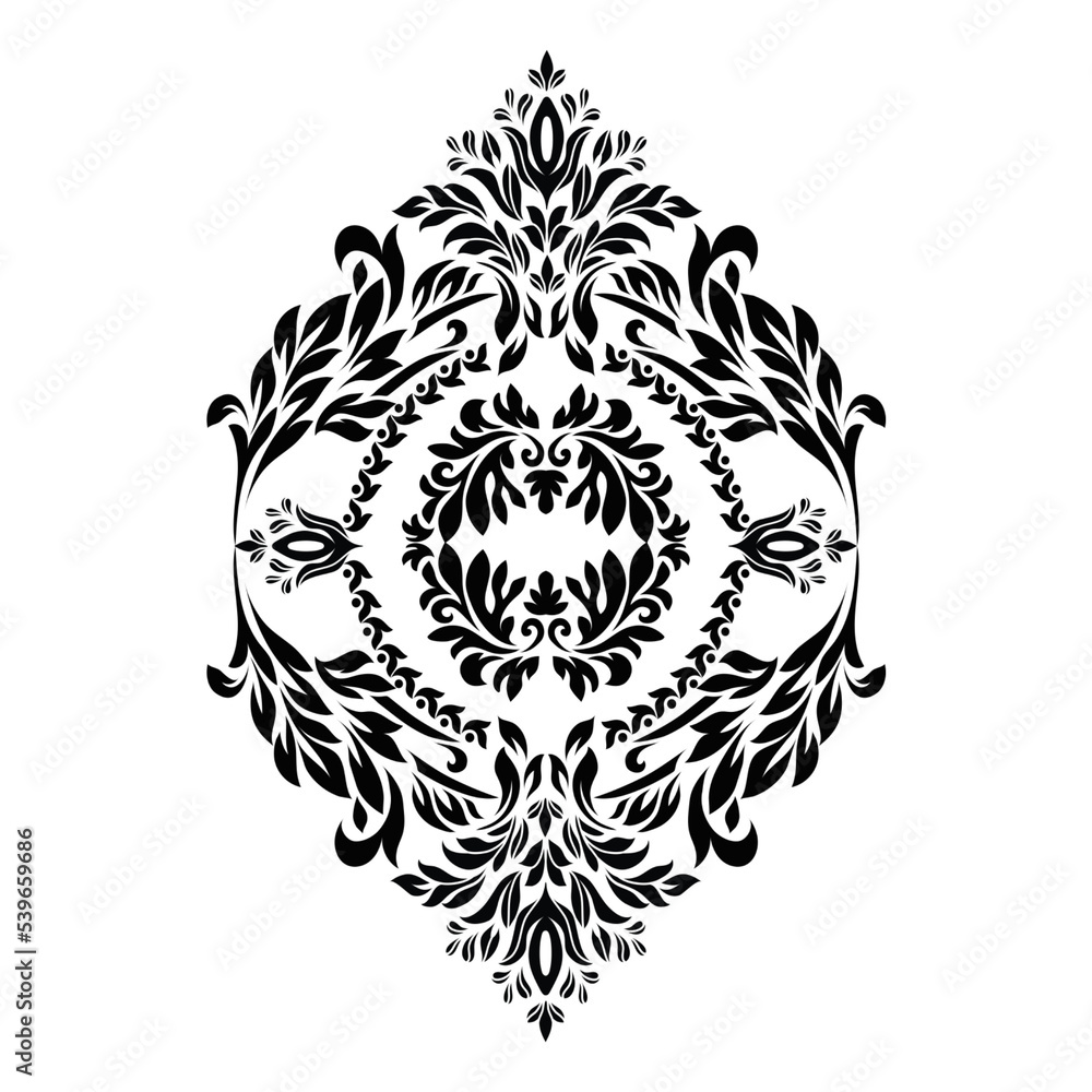 Oriental vector damask patterns for greeting cards and wedding invitations. Oriental vector damask patterns for greeting cards and wedding invitations.