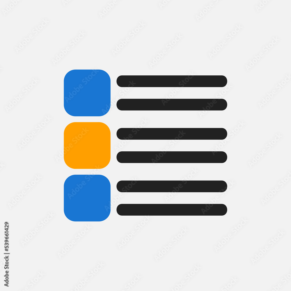 Layout icon in flat style, use for website mobile app presentation Layout icon in flat style, use for website mobile app presentation