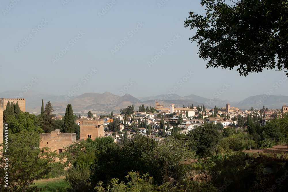 Panoramic view of the Alhambra in Toledo