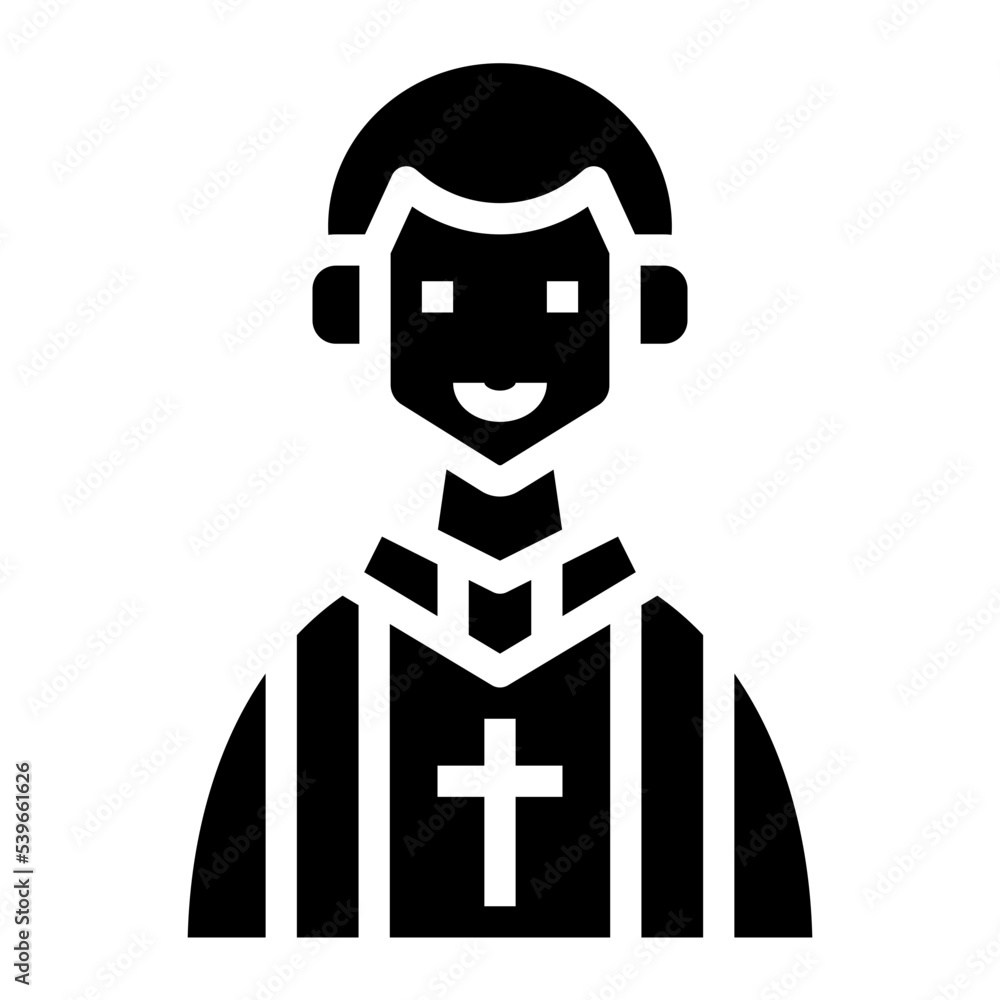 Priest icon symbol element