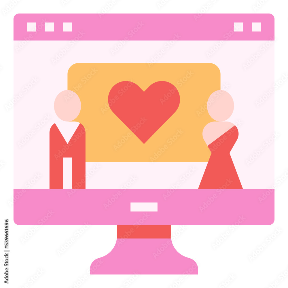 Video presentation icon symbol element Video presentation icon symbol element