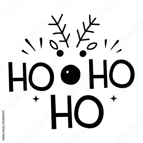 Ho ho ho  Door sign SVG