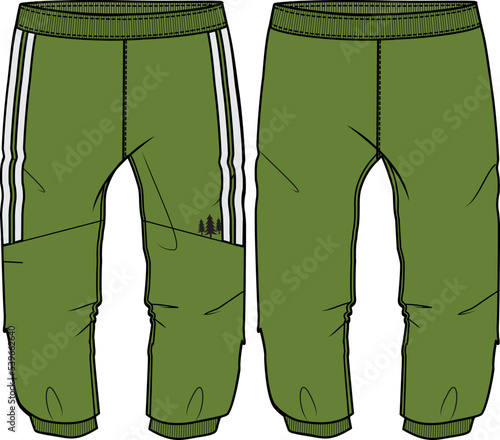 KID BOYS BOTTOM WEAR JOGGERS AND TROSERS VECTOR