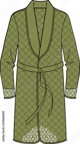 LOUNGE WEAR DRESSING GOWN AND ROBE COAT FOR MEN AND BOYS WEAR VECTOR