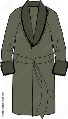 LOUNGE WEAR DRESSING GOWN AND ROBE COAT FOR MEN AND BOYS WEAR VECTOR
