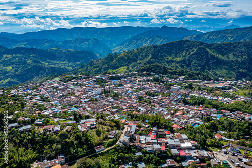Village La Palma in Colombia with Drone