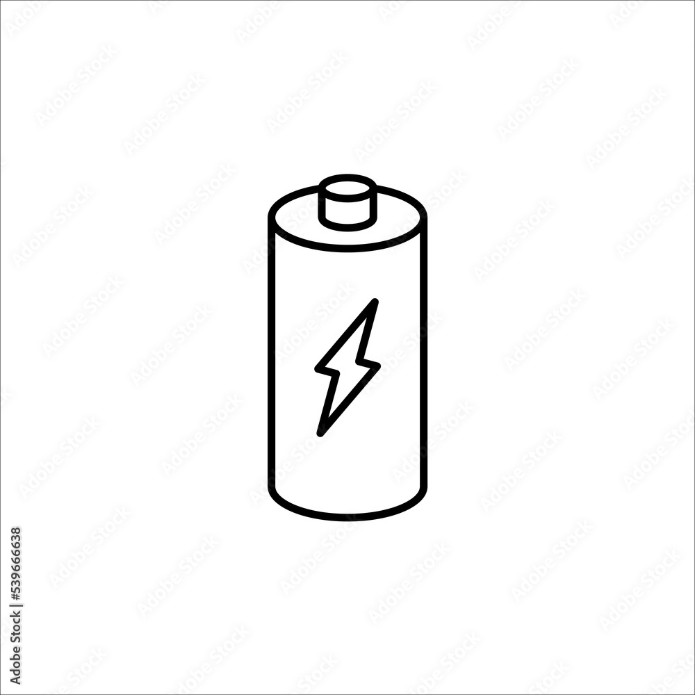 Battery load icon, vector illustration on white background Battery load icon, vector illustration on white background