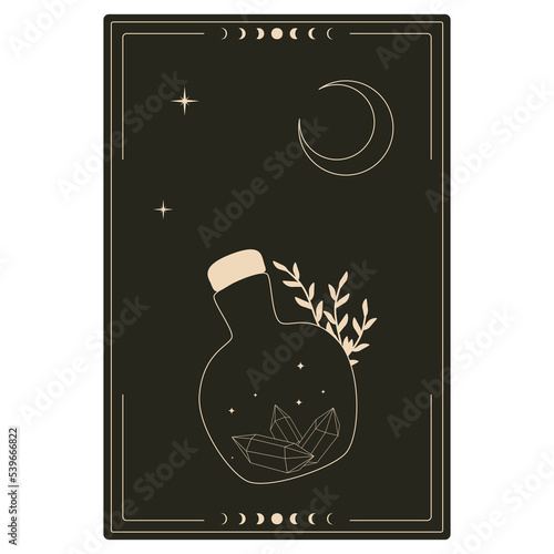 boho style design for tarot card cover