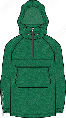MEN AND BOYS WEAR BORG FLEECE JACKET VECTOR