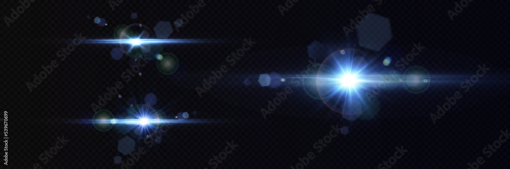 Glow effect. Blue glowing particles, stars. Vector illustration. Glow effect. Blue glowing particles, stars. Vector illustration.