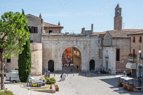 The beautiful and famous arch of Augusto di Fano photo