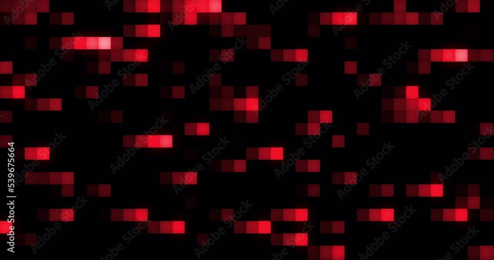 Abstract background, video in high quality 4k. Red and white moving pixel squares and lines are beautiful and glowing magical energy. Screensaver in retro digital style Abstract background, video in high quality 4k. Red and white moving pixel squares and lines are beautiful and glowing magical energy. Screensaver in retro digital style