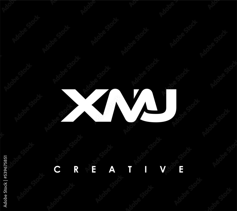 XMU Letter Initial Logo Design Template Vector Illustration