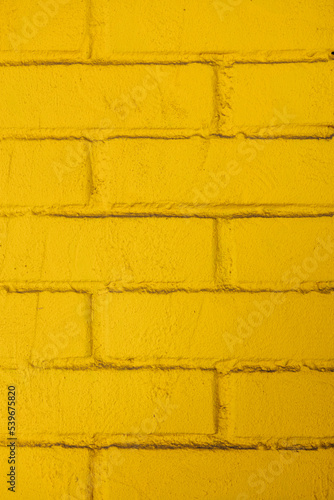 yellow brick wall