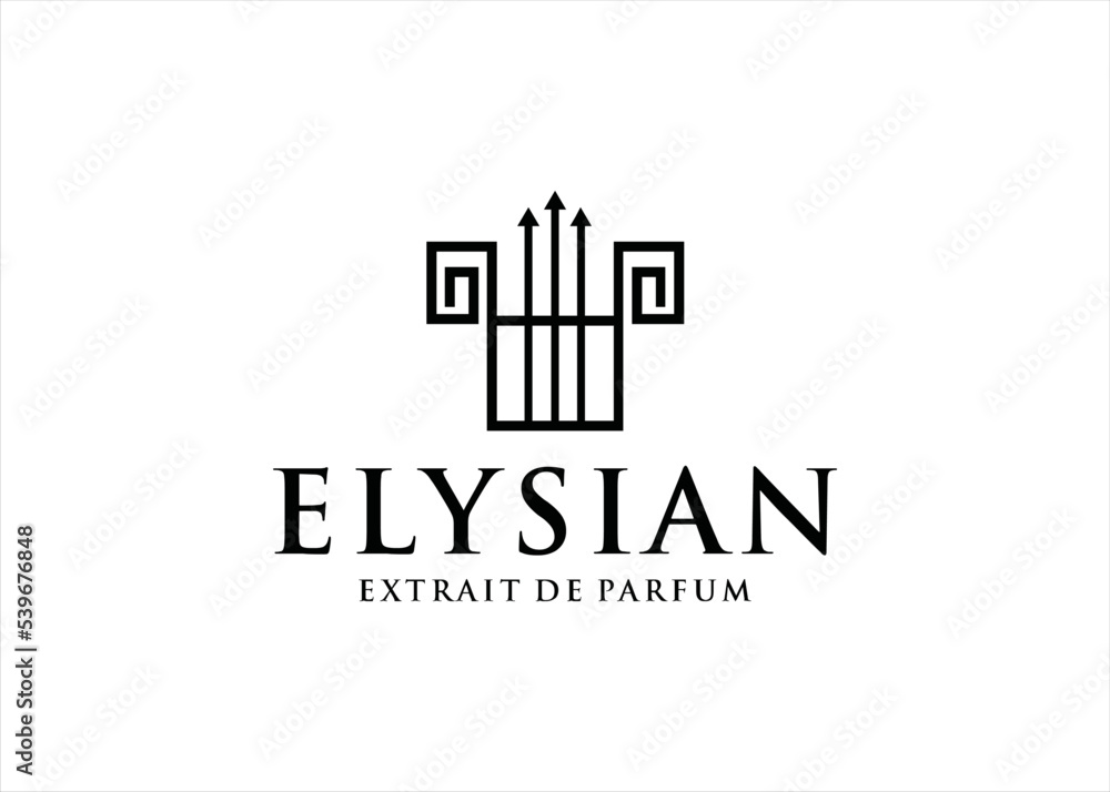 harp traditional music logo design harp traditional music logo design