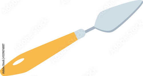 Hand drawn putty knife tool