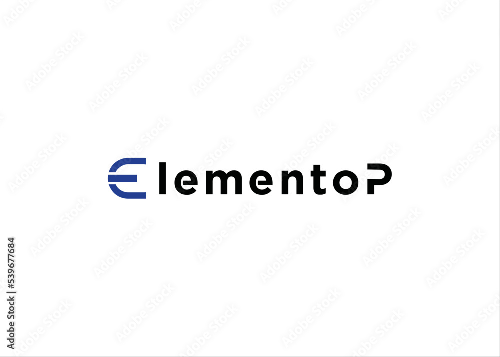 E letter logo design