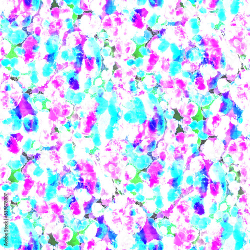 Watercolor abstract seamless pattern. Creative texture with bright abstract hand drawn elements. Abstract colorful print. 