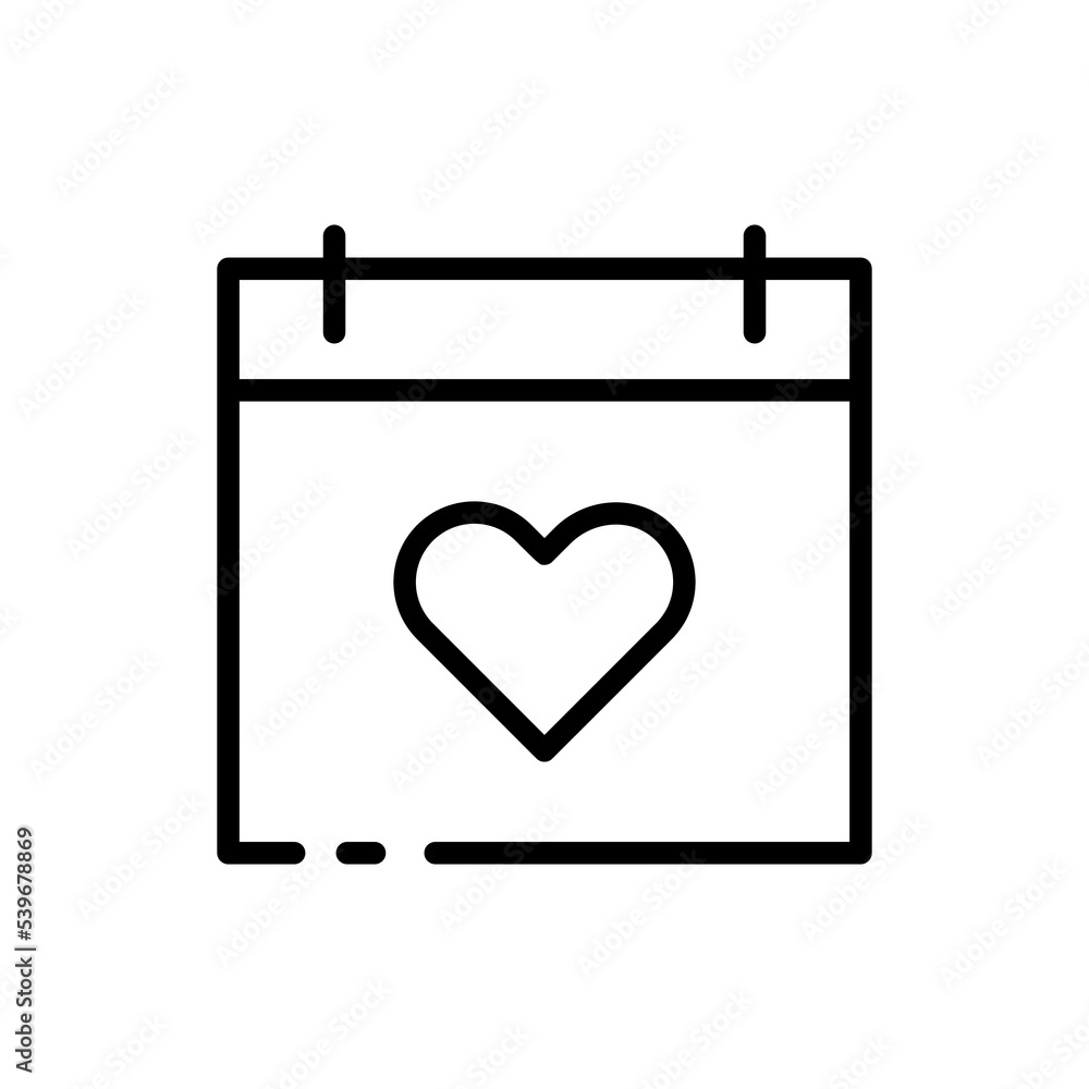 Anniversary website line icon. Like, heart, site, couple, love, Meeting, biography, portfolio, sympathy, feelings. Relations concept. Vector black line icon on a white background Anniversary website line icon. Like, heart, site, couple, love, Meeting, biography, portfolio, sympathy, feelings. Relations concept. Vector black line icon on a white background