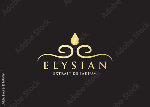 luxury perfume logo design template