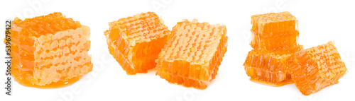 Honeycomb isolated on white background. full depth of field. clipping path