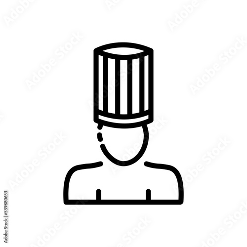 Chefs line icon. restaurant, cooking, food, cook, kitchener, flunkey, food, feed. Eating concept. Vector black line icon on a white background