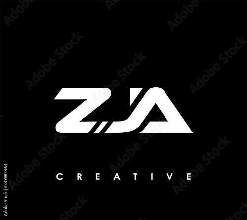 ZJA Letter Initial Logo Design Template Vector Illustration