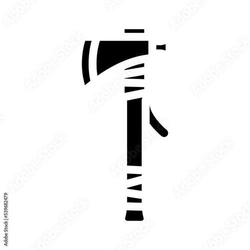 tomahawk blade glyph icon vector. tomahawk blade sign. isolated symbol illustration
