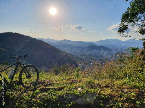 landscape with bicycle