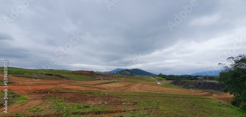 field in the mountain
