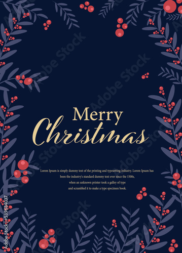 Happy Holidays Vector Card. Vector illustration  eps10