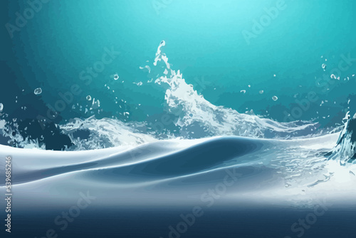 3d display podium background, nature blue sky minimal