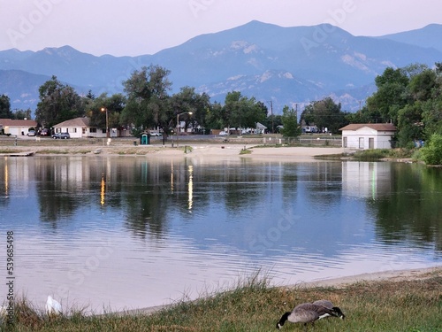 Fototapeta the lake in the mountains