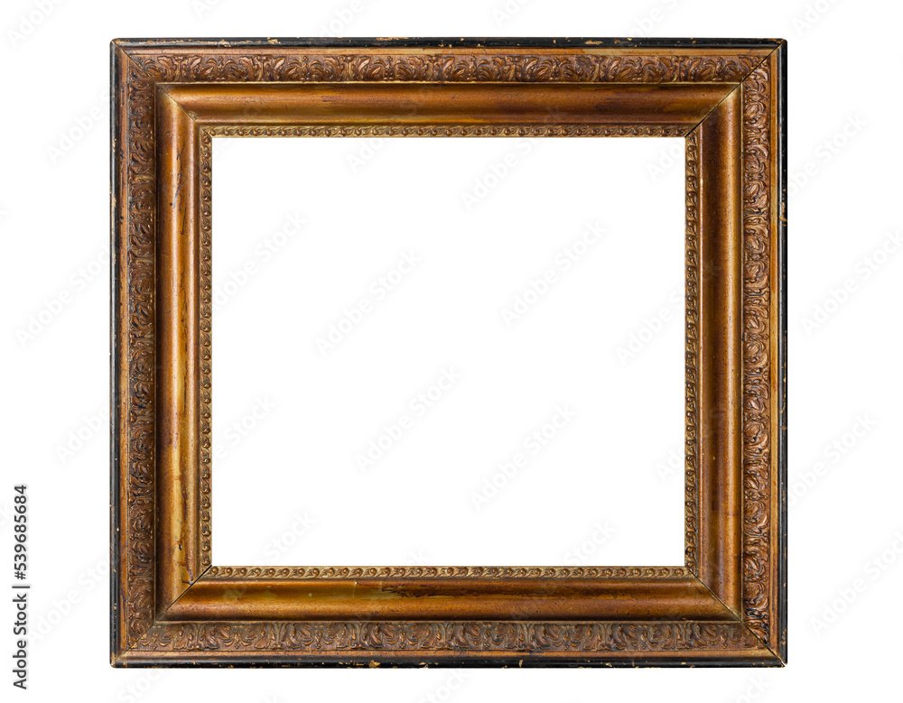 Baguette frame cut out from the background. Picture frame. Baguette frame cut out from the background. Picture frame.