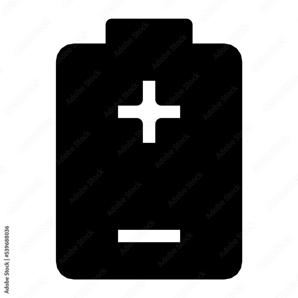 Fototapeta premium Mobile Battery Flat Vector Icon
