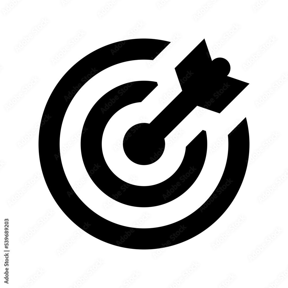 Dartboard Vector Icon Dartboard Vector Icon