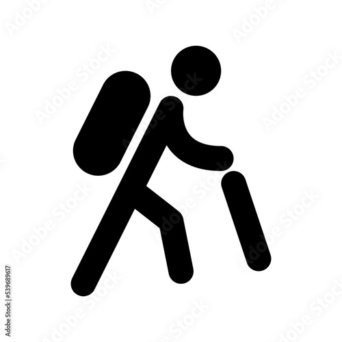 Hiker Vector Icon