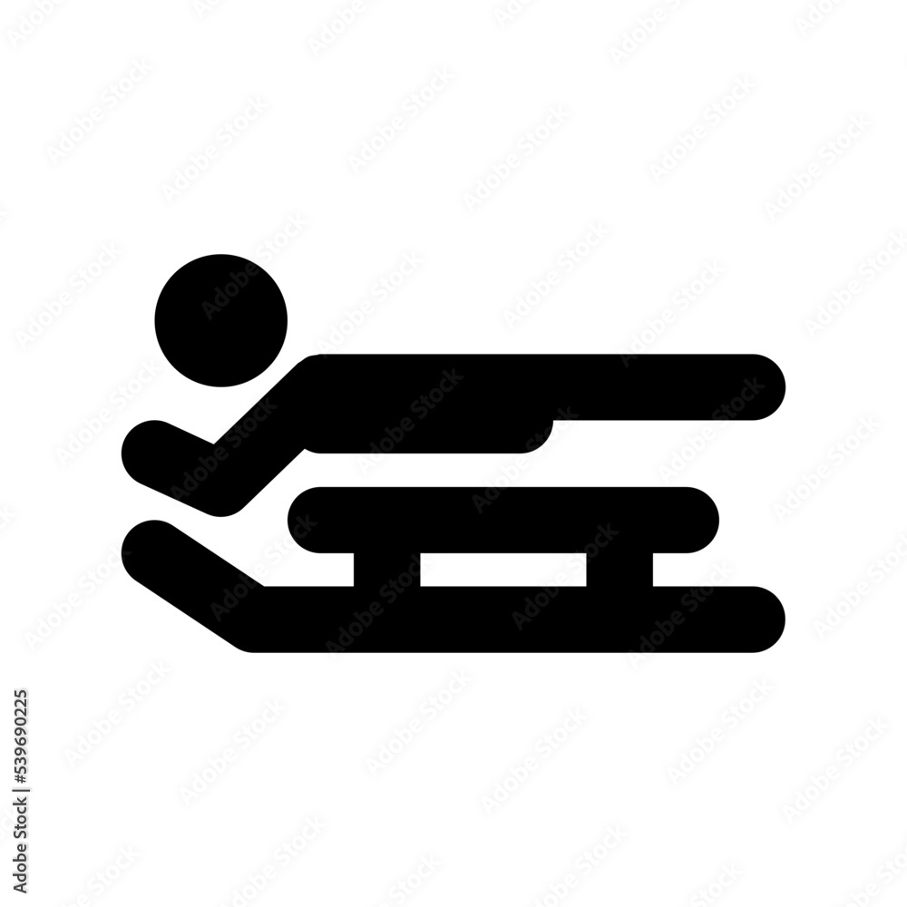 Ice Skiing Vector Icon Ice Skiing Vector Icon