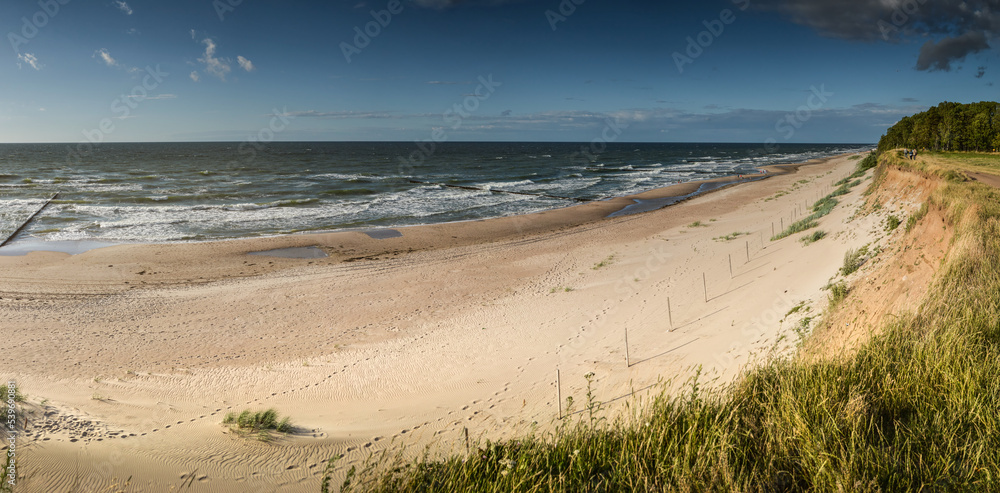 Paragliders Cliff at Baltic Sea, Trzesacz, Poland