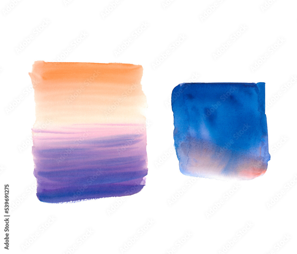 abstract watercolor hand painted stains on white abstract watercolor hand painted stains on white