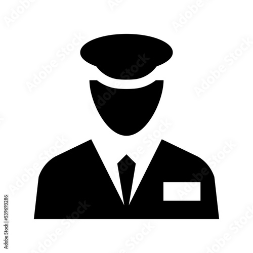 Security Guard Flat Vector Icon