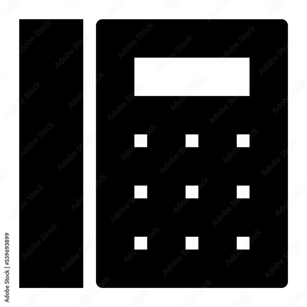 Landline Flat Vector Icon Landline Flat Vector Icon