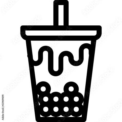 bubble milk tea icon