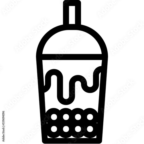 bubble milk tea icon