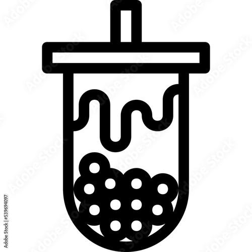 bubble milk tea icon